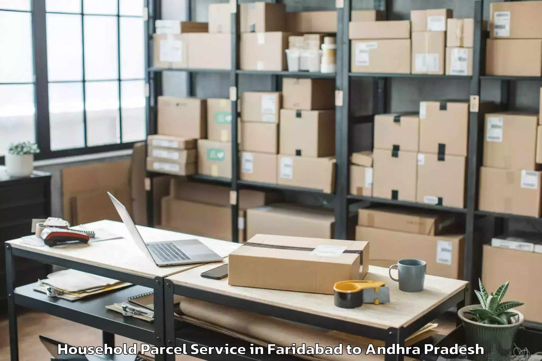 Expert Faridabad to Vissannapeta Household Parcel